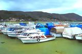 Boat on the lake, Puno