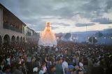 Procesión in the main square of Huamanga