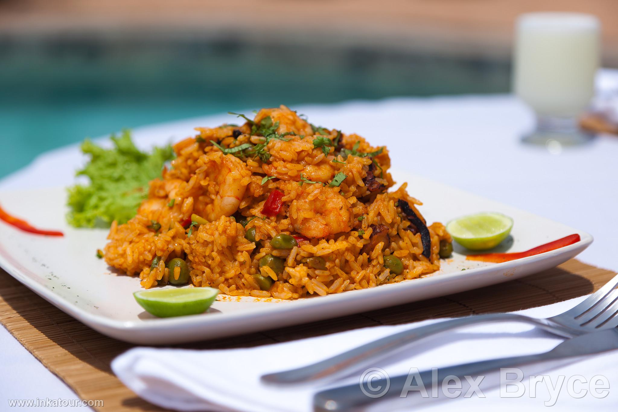 Rice with seafood