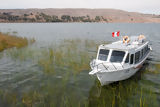 Boat on the lake Titicaca